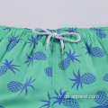 Motif Maillot de bain 100% polyester Short de bain vert